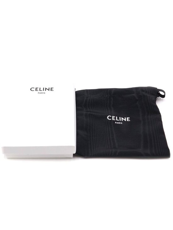 Celine Triomphe Leather Belt Black Gold